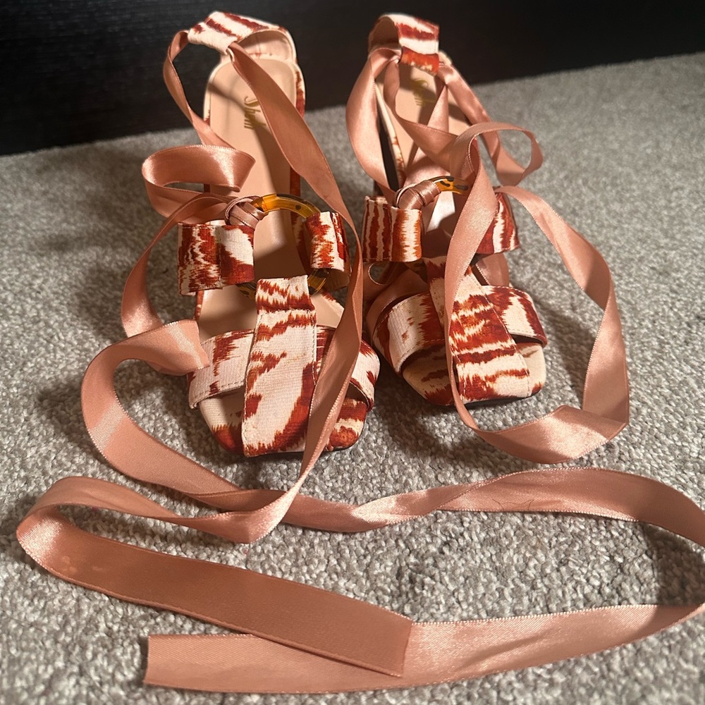 Unique Strappy Heels Size 9 Never Worn from SHEIN